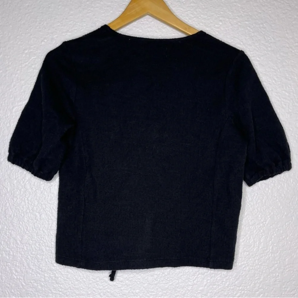 Madewell Texture & Thread Puff-Sleeve Wrap Top Size‎ XS